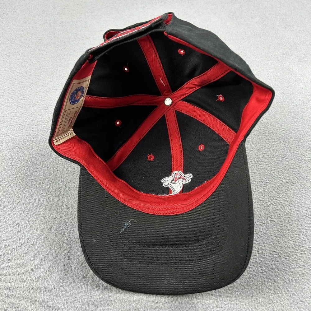 Vintage Atlanta Falcons Hat Cap Strap Back Mens One Size Black NFL Football‎ 90s